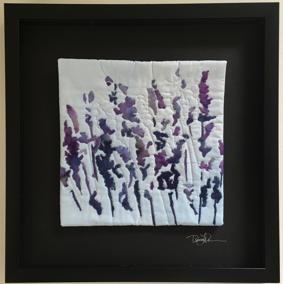 lavender blooms growing in field